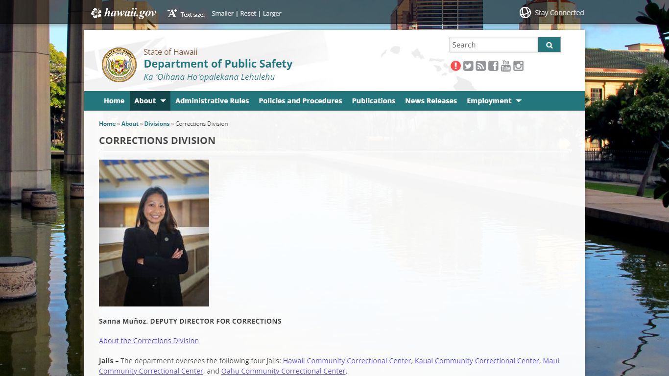 Department of Public Safety | Corrections Division